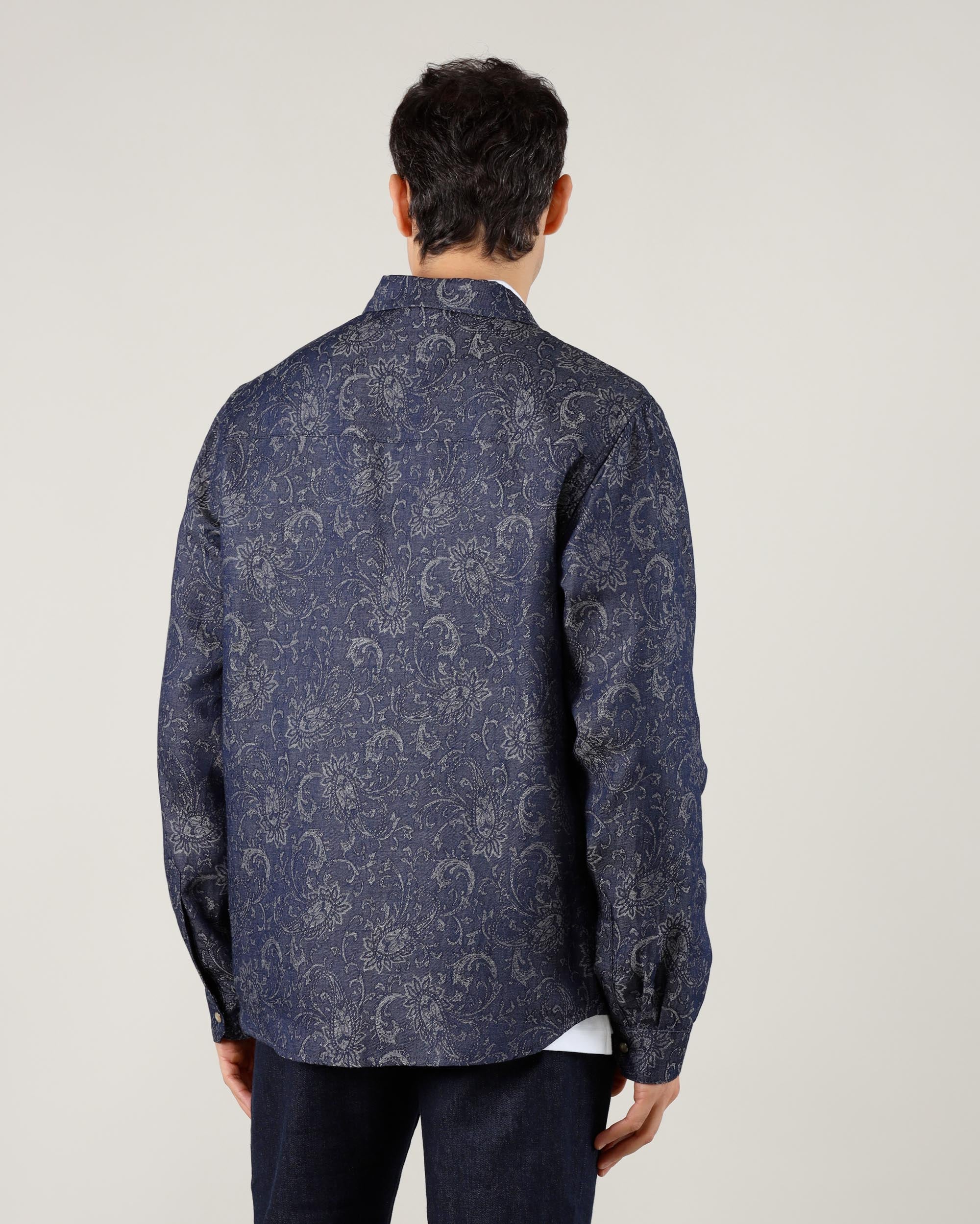 Chemise en denim style western Etro