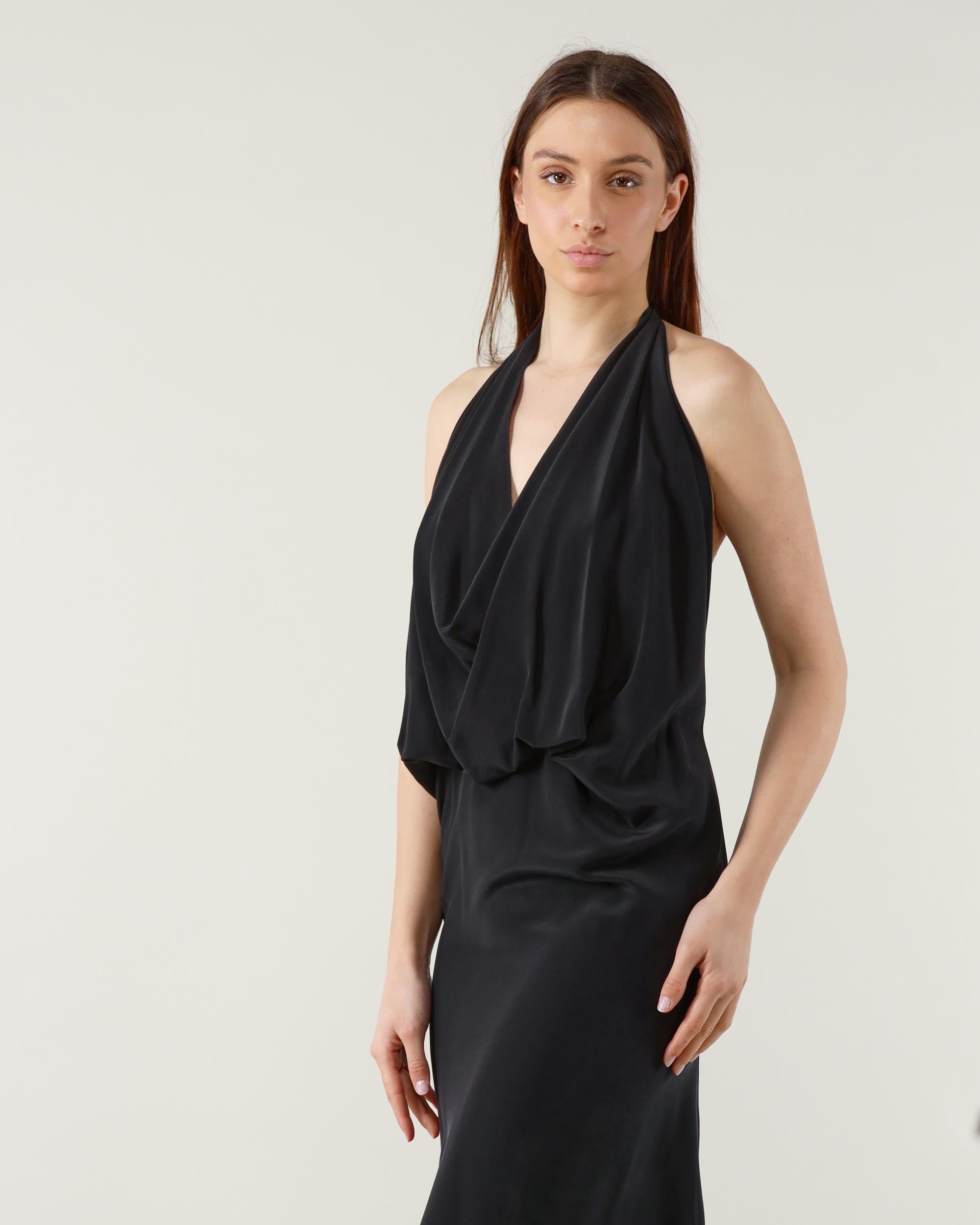 Alysi Abito Seta Mano Sale Halter