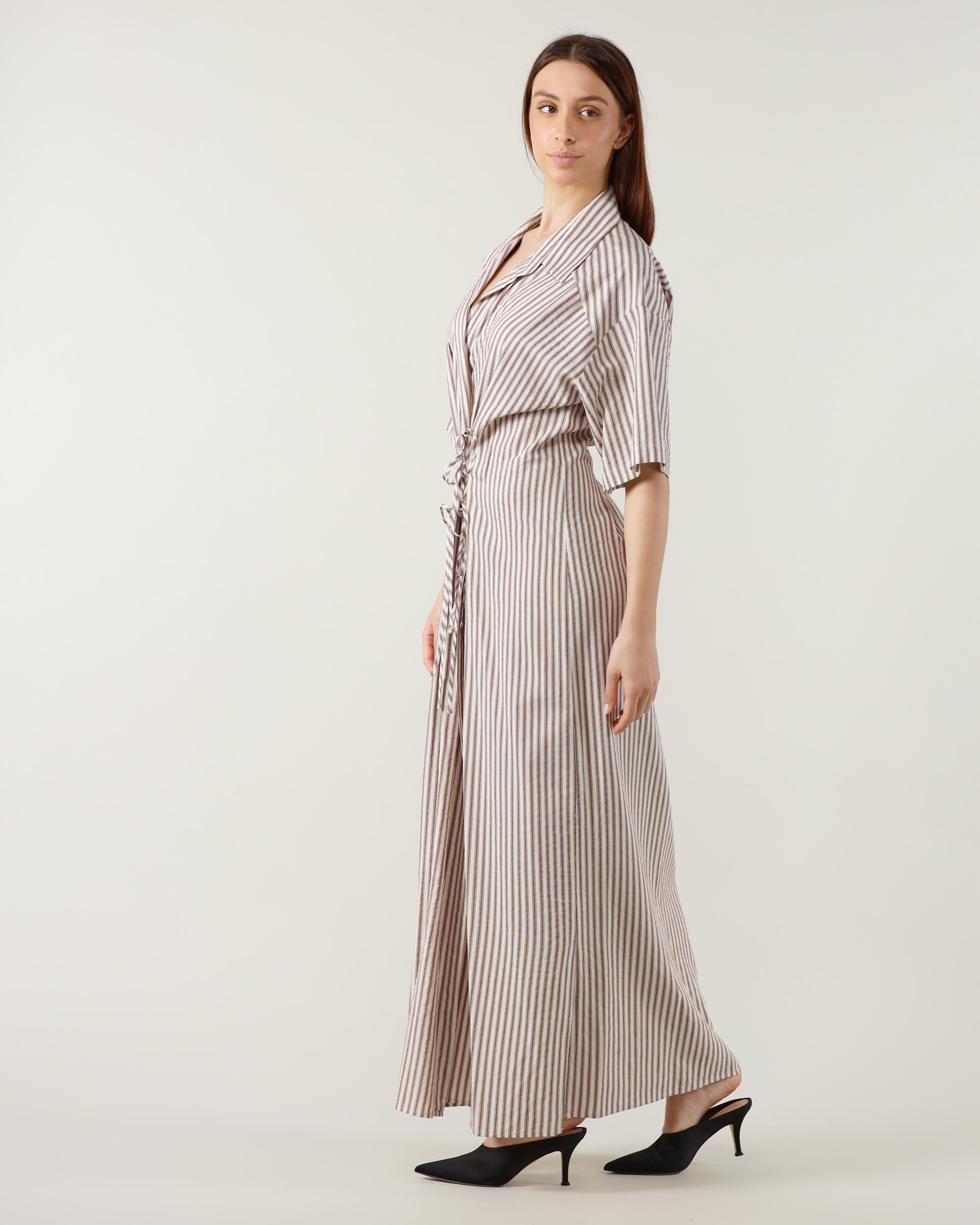 Alysi Abito Tailored Stripes Chemisier