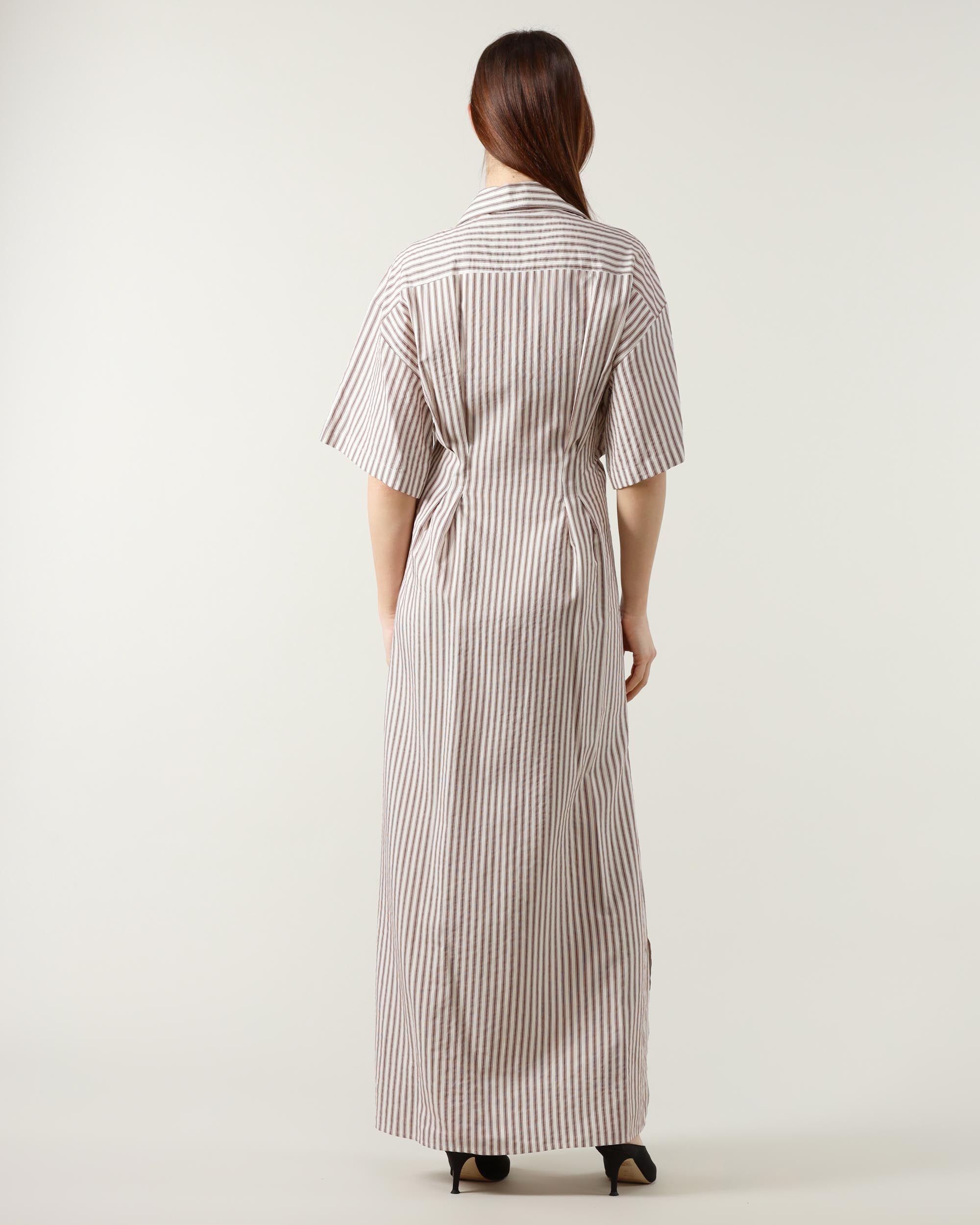 Alysi Abito Tailored Stripes Chemisier