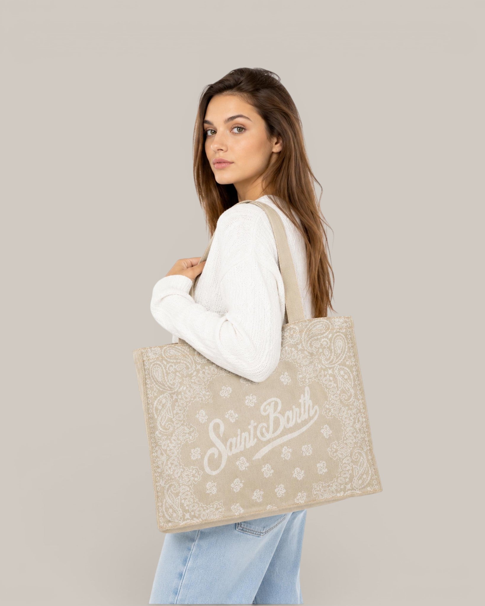 Mc2 Saint Barth Borsa a Spalla Essential Denim