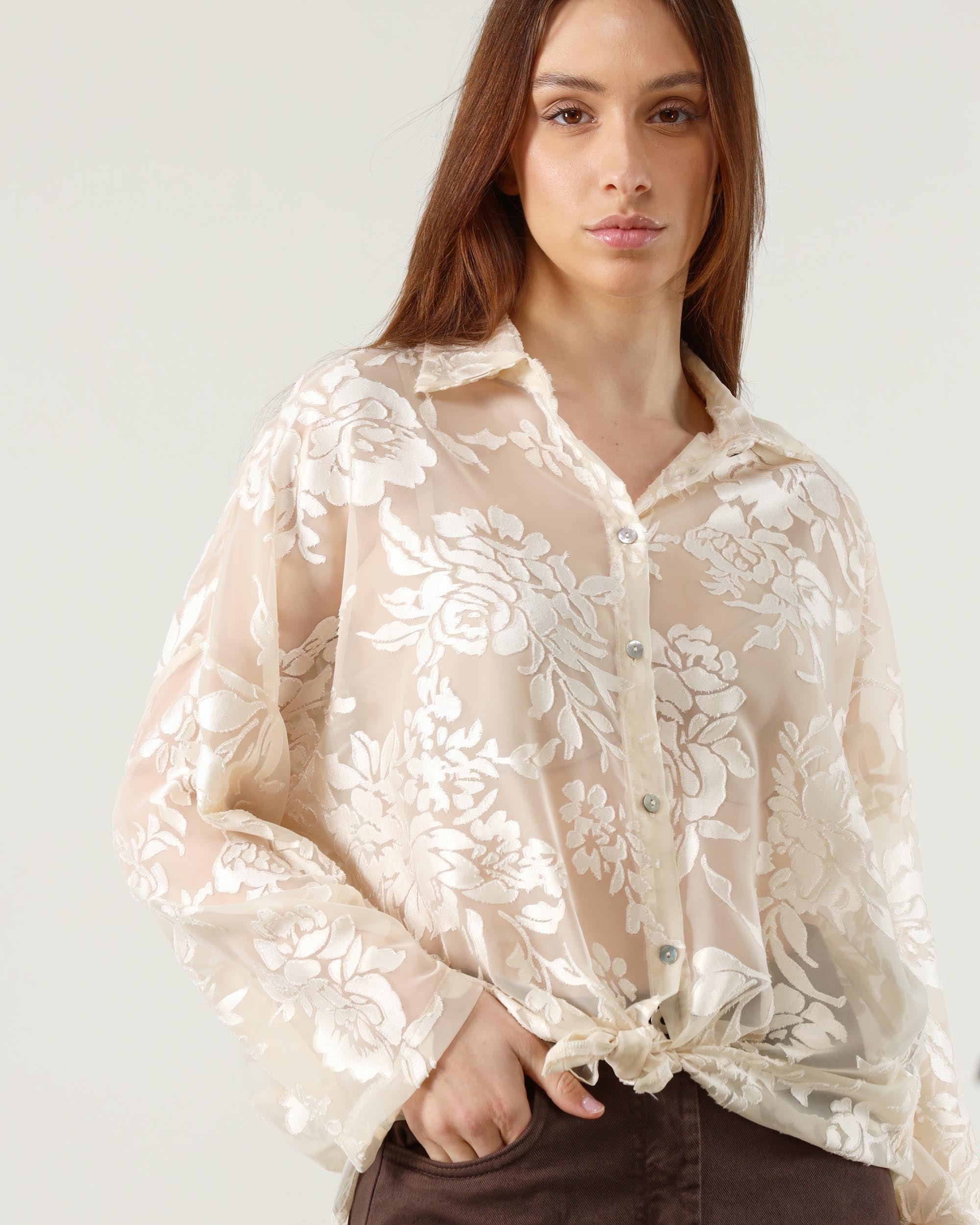 25.10 Camicia Over Ricamo