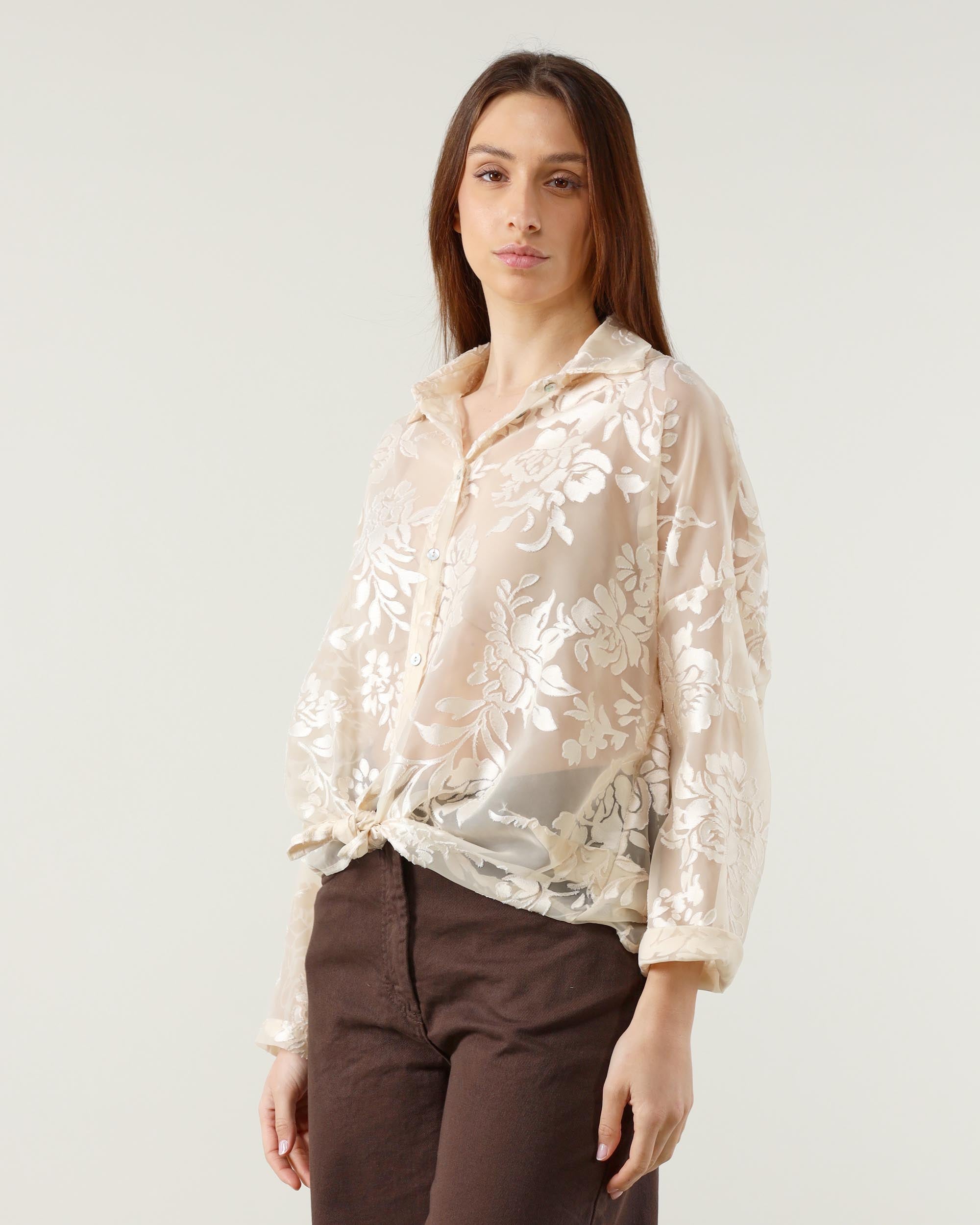 25.10 Camicia Over Ricamo