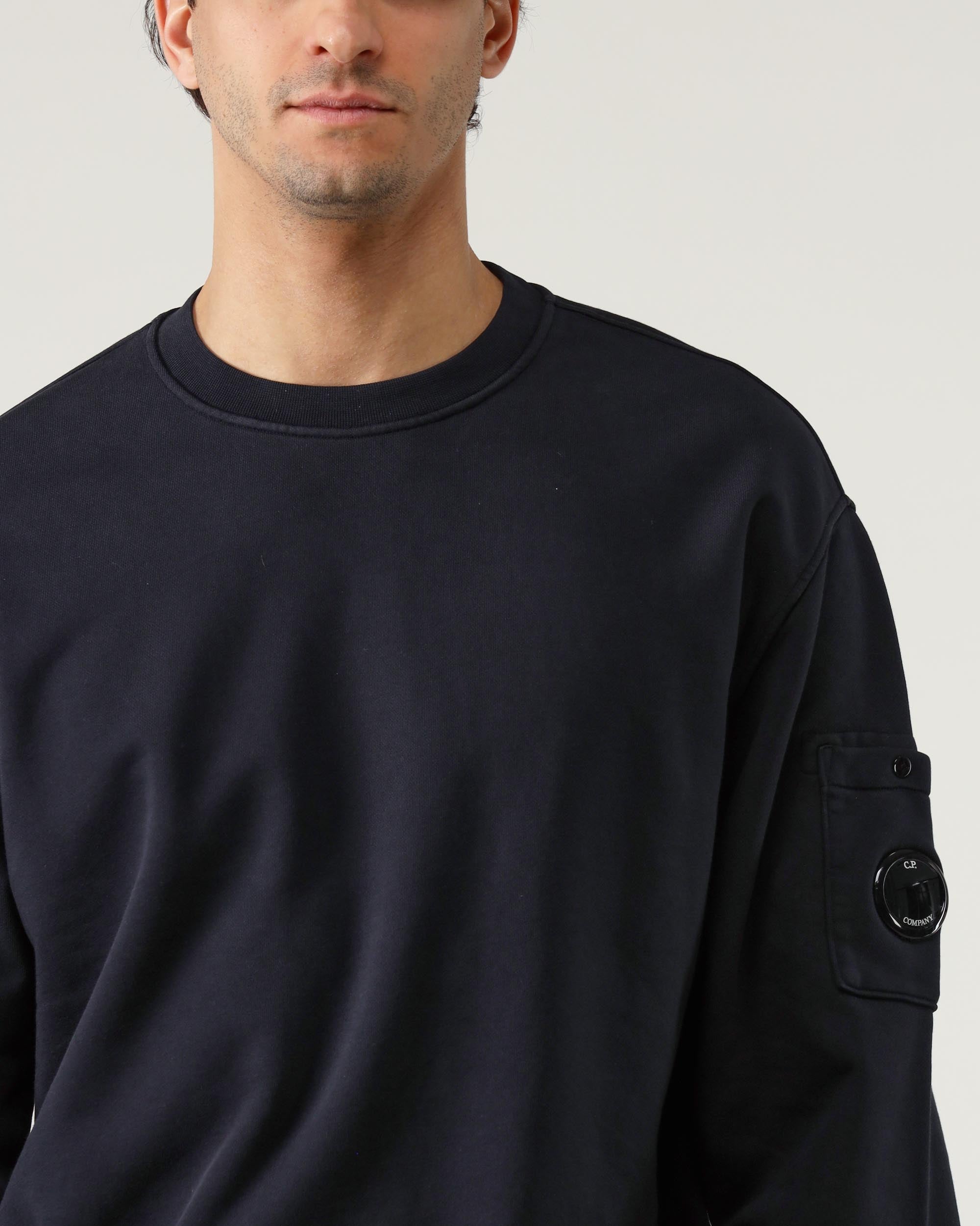 C. P. Company Felpa Girocollo Diagonal Fleece