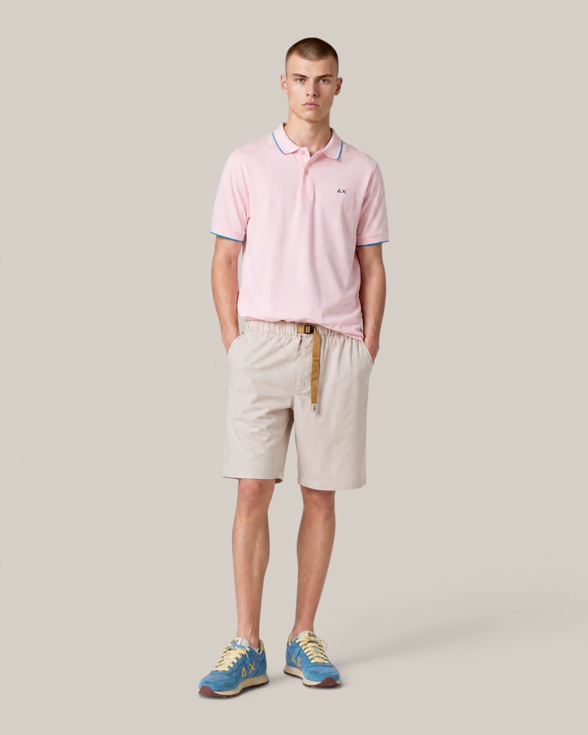 Sun68 Polo con Riga sul Collo
