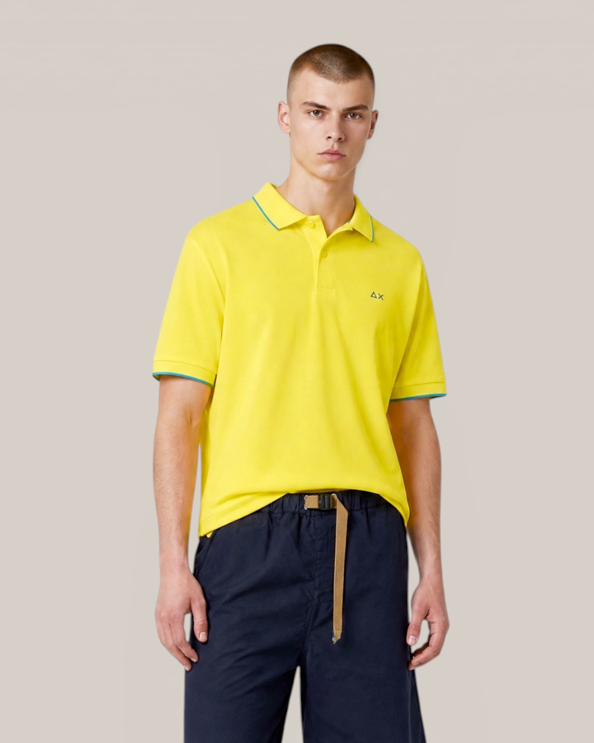 Sun68 Polo con Riga sul Collo