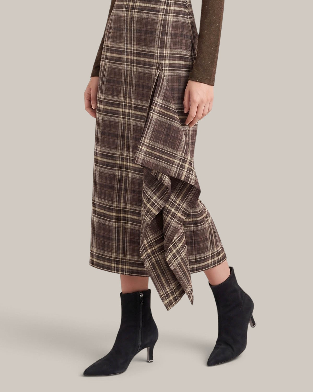 Alysi Jupe Tartan en Coton