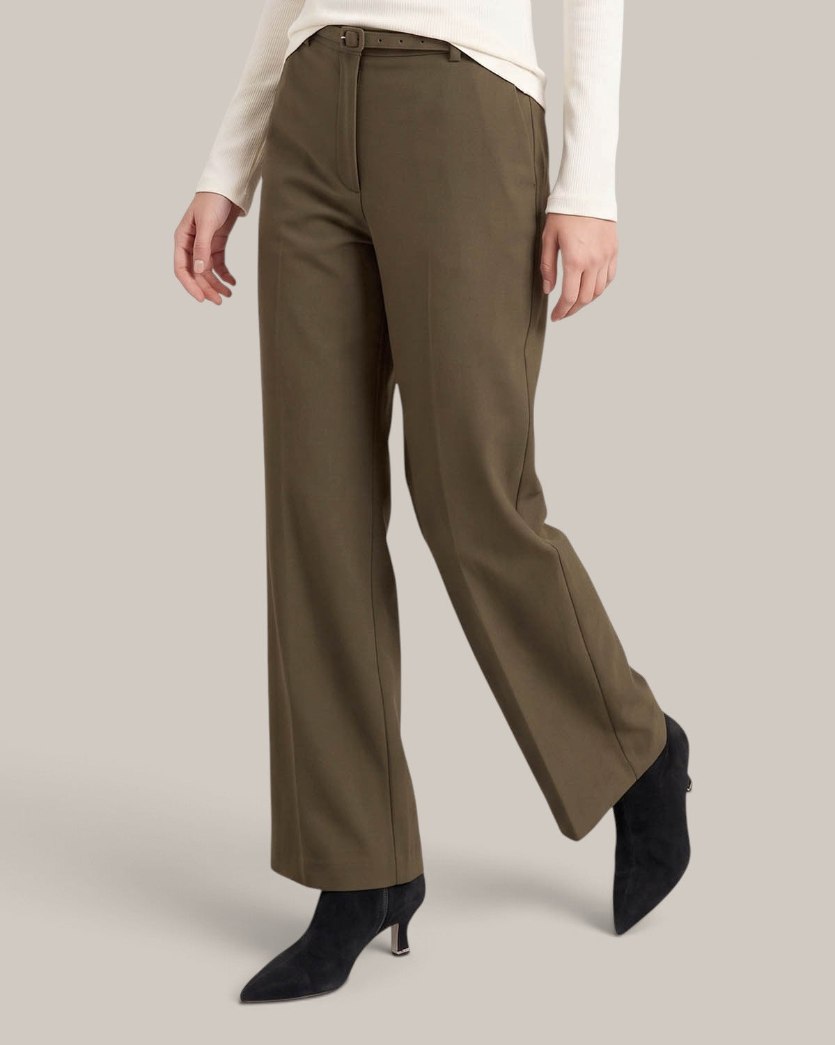 Alysi Pantaloni Ampi Lana