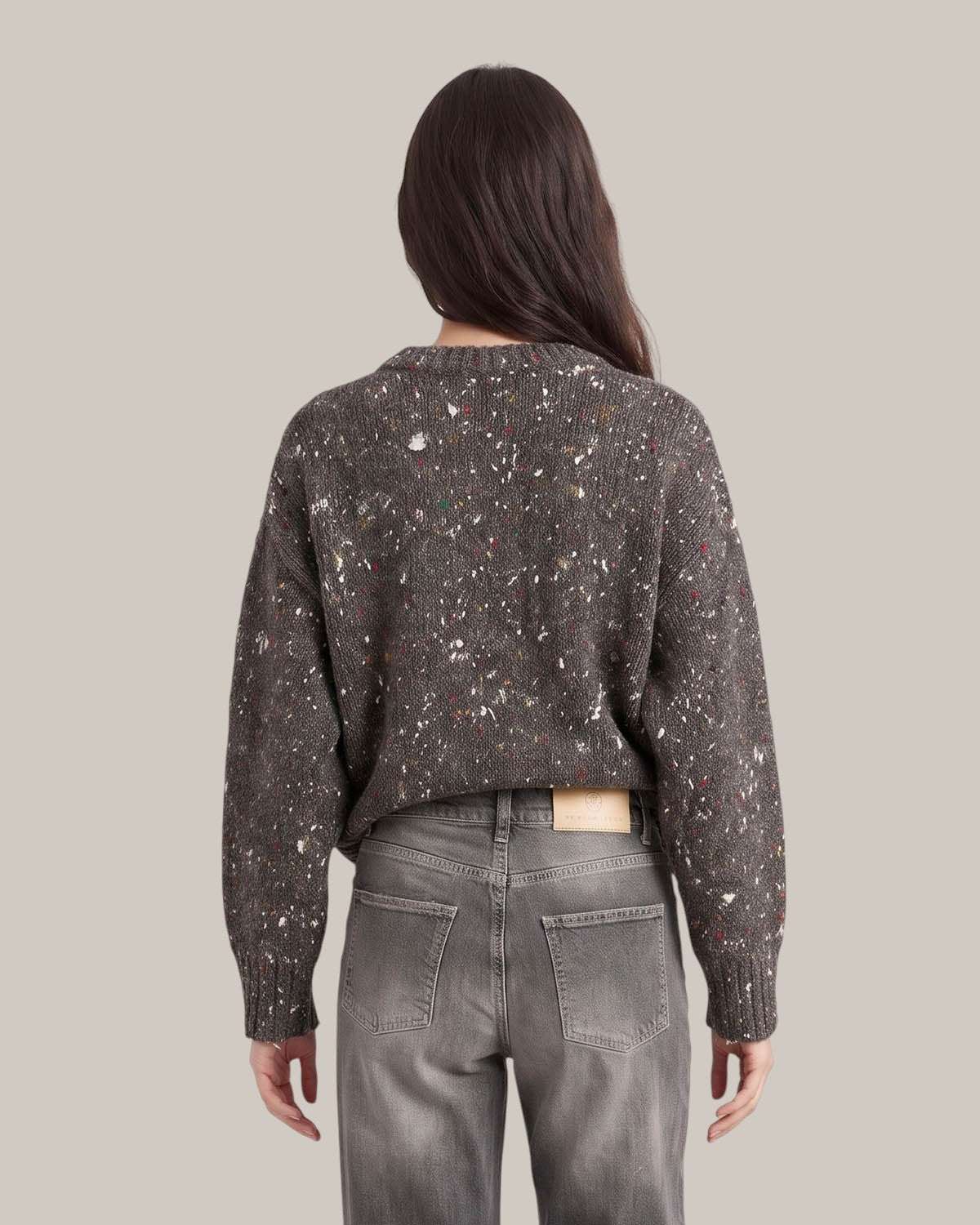 Alysi Maglia Tweed Girocollo