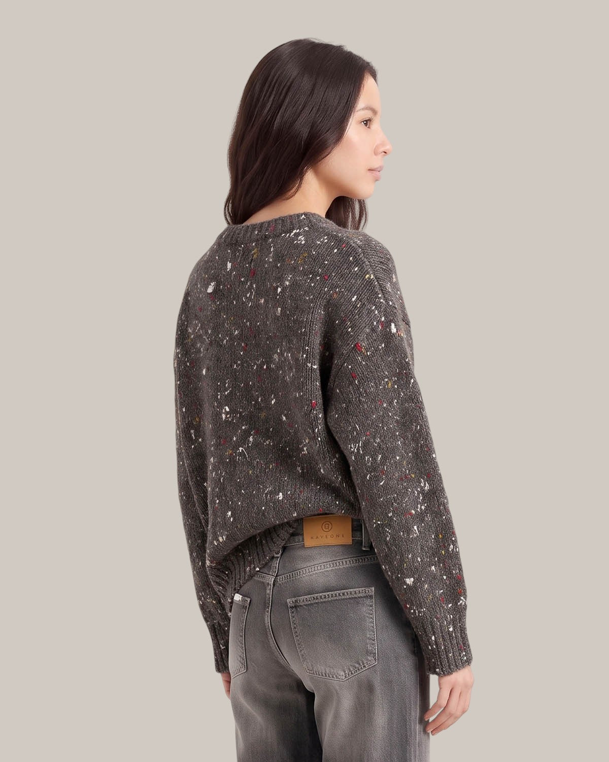 Alysi Maglia Tweed Girocollo
