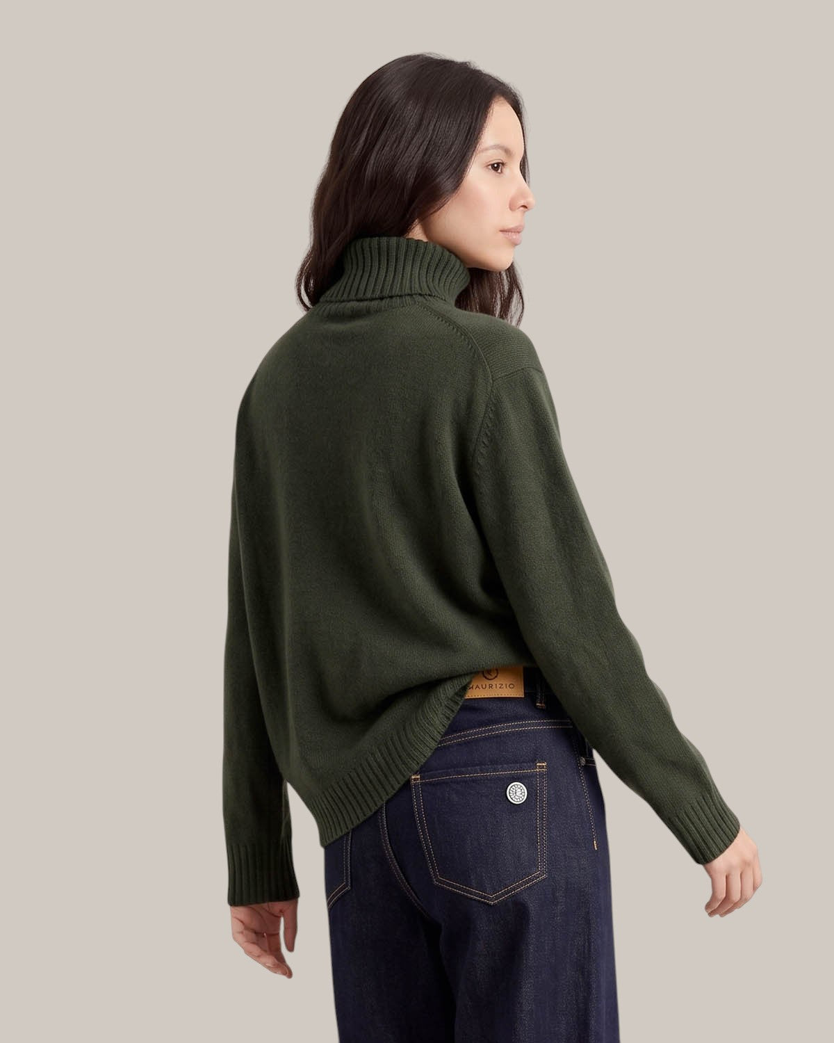 Alysi Pull Col Roulé en Cachemire