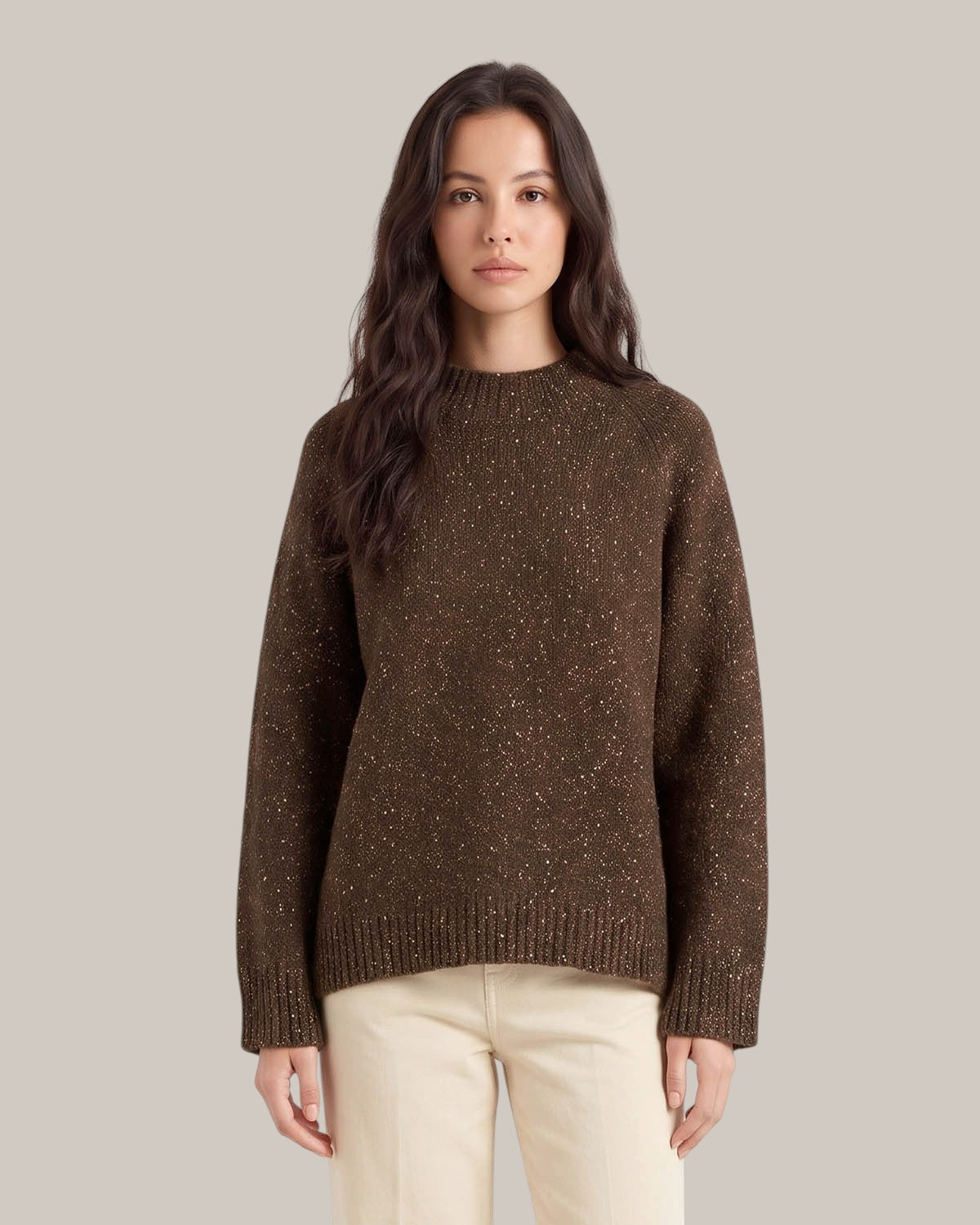 Alysi Pull Grain Knit Col rond