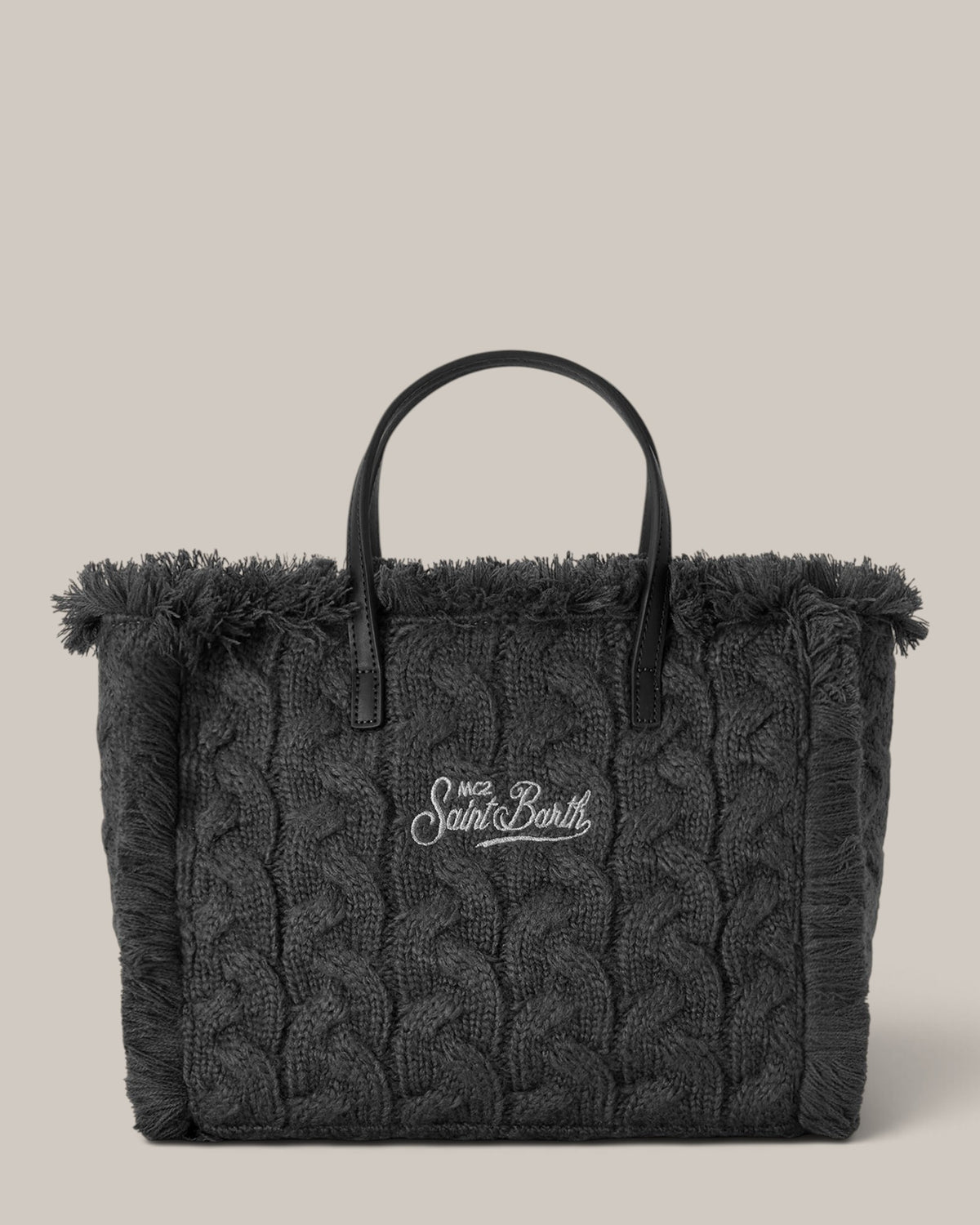 MC2 Saint Barth Tasche Collette mit Wollgeflecht
