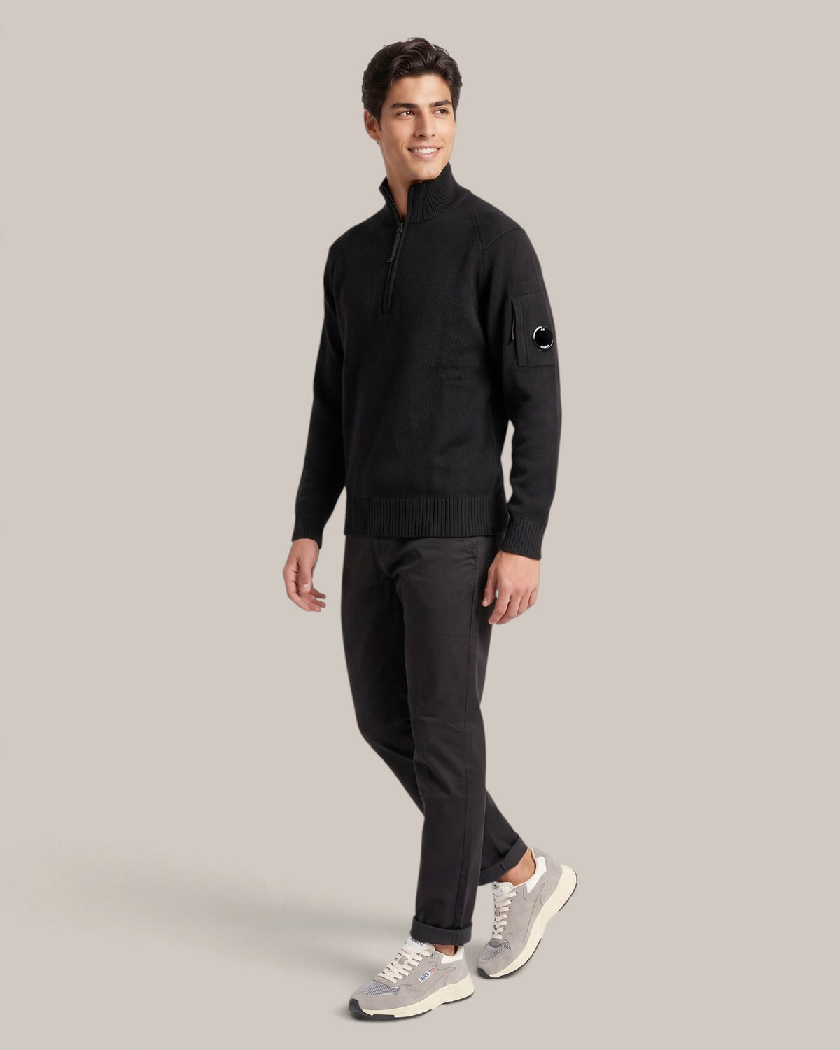 C. P. Company Pull à demi-zip en laine Lamswool