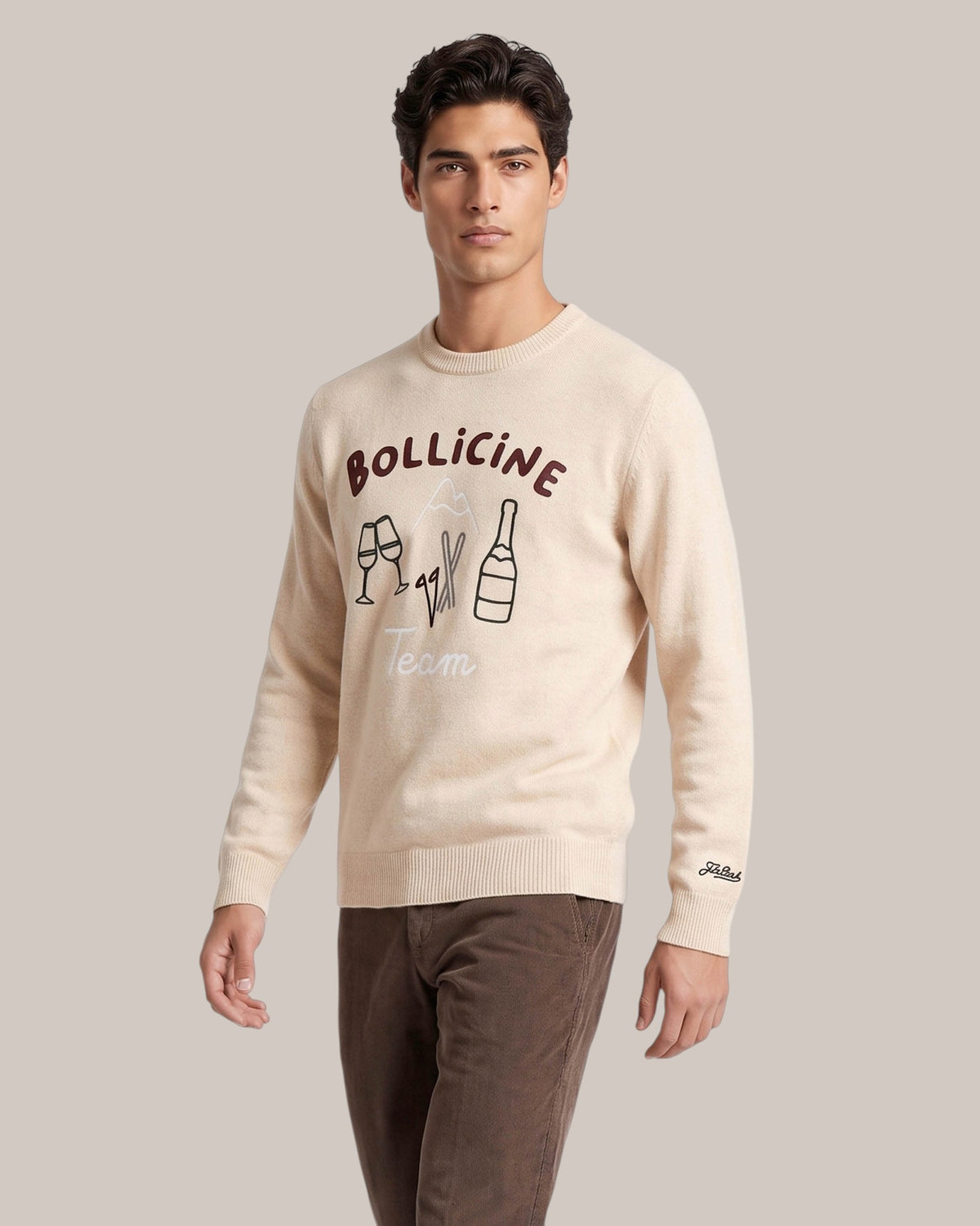 Mc2 Saint Barth Heron Bubbles Crewneck Sweater